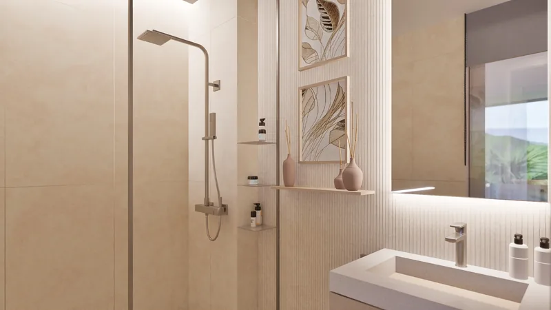Millennium studio bathroom